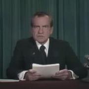 Richard Nixon giving speech resigning the presidency