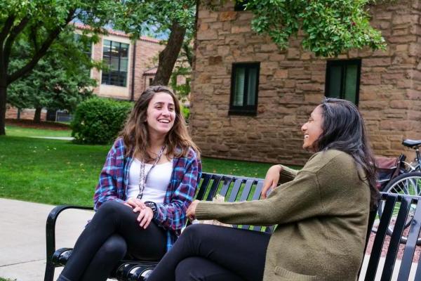 Female students conversing