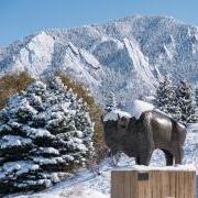 科罗拉多大学博尔德·拉尔菲雪景