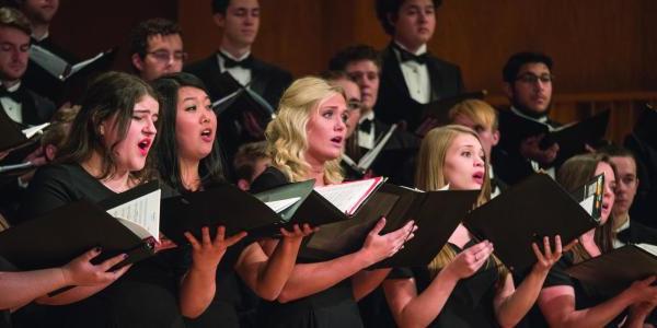 CU Boulder Choirs performing