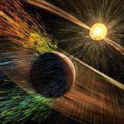 Mars solar storm