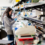 Researcher works in the Inscripta lab