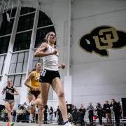 Valerie Constien running on the track